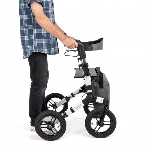 Odľahčené 4-kolesové chodítko RANGER bielo-čierne