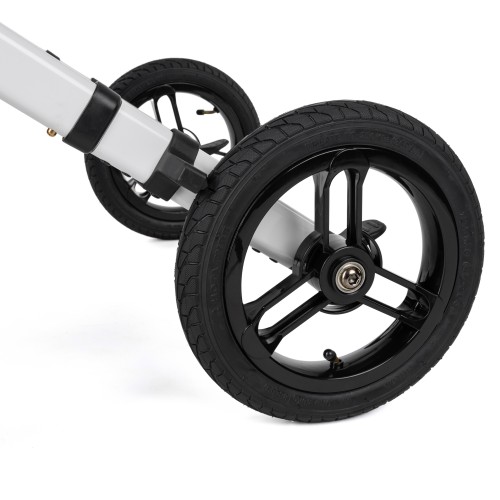 Odľahčené 4-kolesové chodítko RANGER bielo-čierne