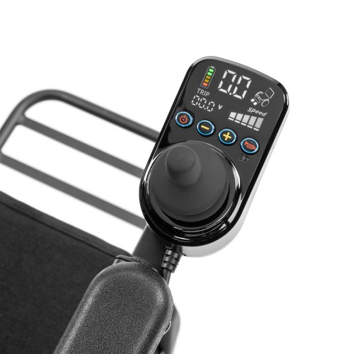 Ultraľahký elektrický invalidný vozík SMART-TIM, čierny