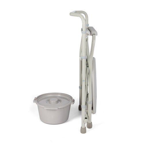 Toaletné kreslo skladacie RKT 023B – statické, do 120 kg