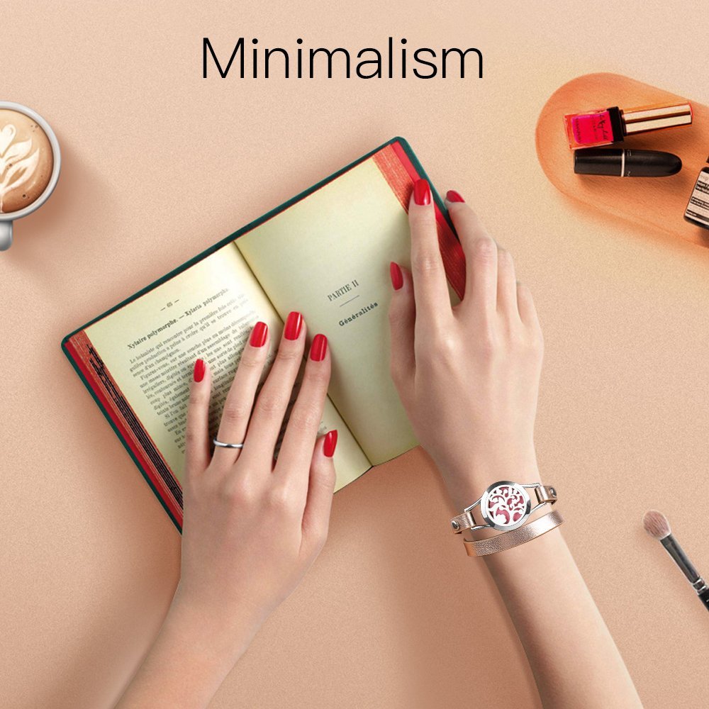 Aroma difúzny náramok Anjelské krídla dvojitý kožený remienok + Doterra wild orange 5ml