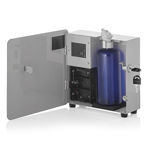 AlfaPureo difuzér Basic čierny + 200 ml White Flower – dezinfekčný aroma olej