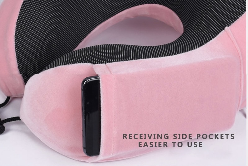 Cestovný vankúš z pamäťovej peny tmavomodrý