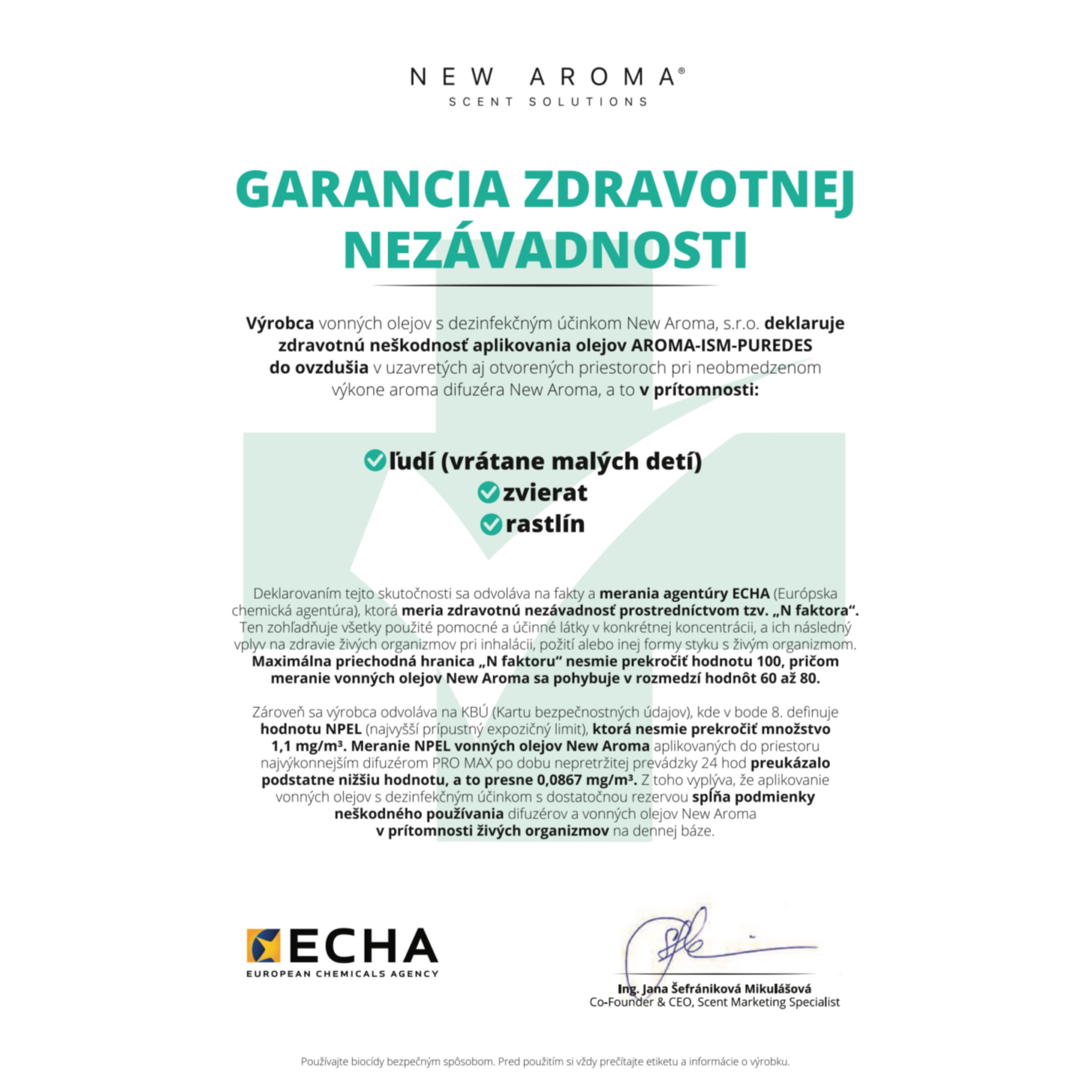 New Aroma difuzér Tower black + 200 ml White Flower – dezinfekčný aroma olej