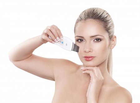 RIO Ultrasonic facial ultrazvuková špachtľa pink