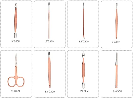 Manikúrny set dámsky 16 dielny fialová