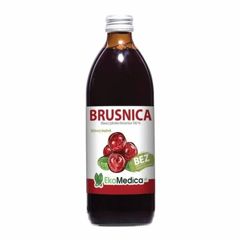 EkoMedica Brusnica 100% šťava 500ml
