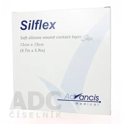 Silflex krytí na rány nepřilnavé 12x15 cm, 1x10 ks