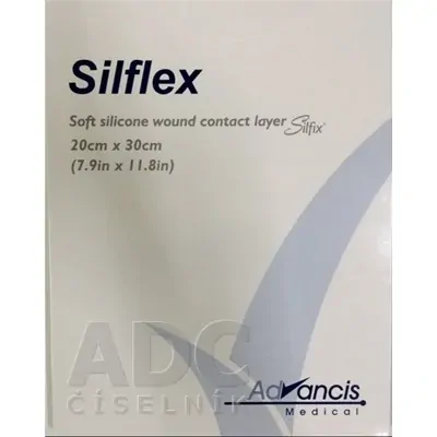 Silflex krytí na rány nepřilnavé 20x30 cm, 1x10 ks