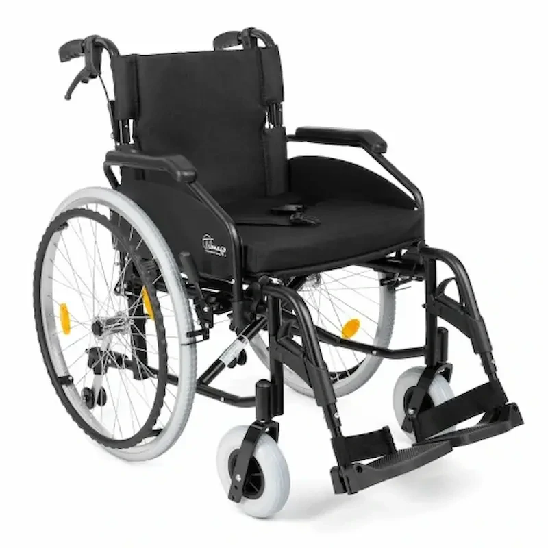 Timago EVERYDAY-TIM T101 odľahčený invalidný vozík šírka 43cm, čierny, pevné kolesá