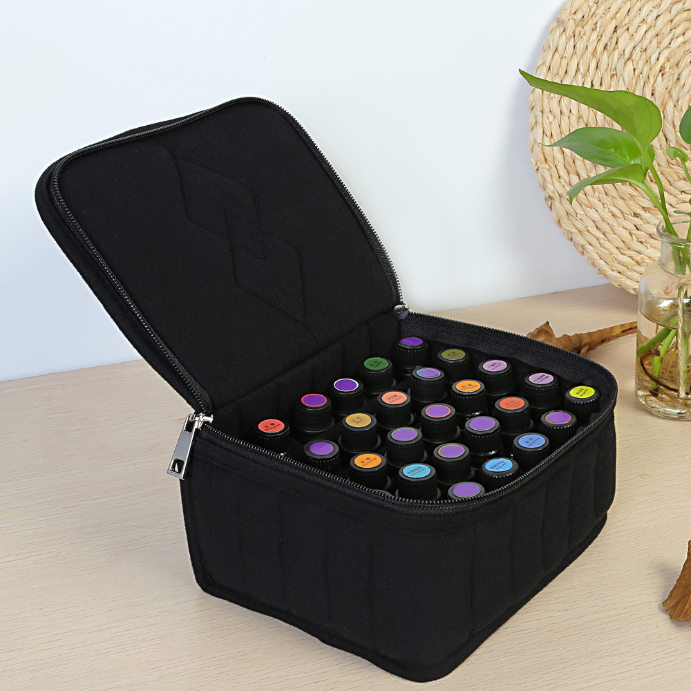 Taška na esenciálne oleje 30 x 15 ml čierna