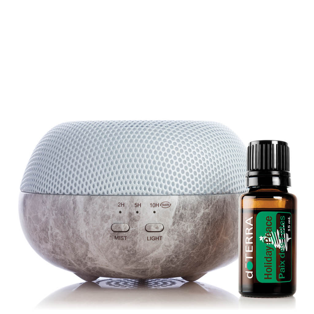doTERRA Brevi Stone diffuser + doTERRA Trio esenciálnych olejov 3x5 ml ...