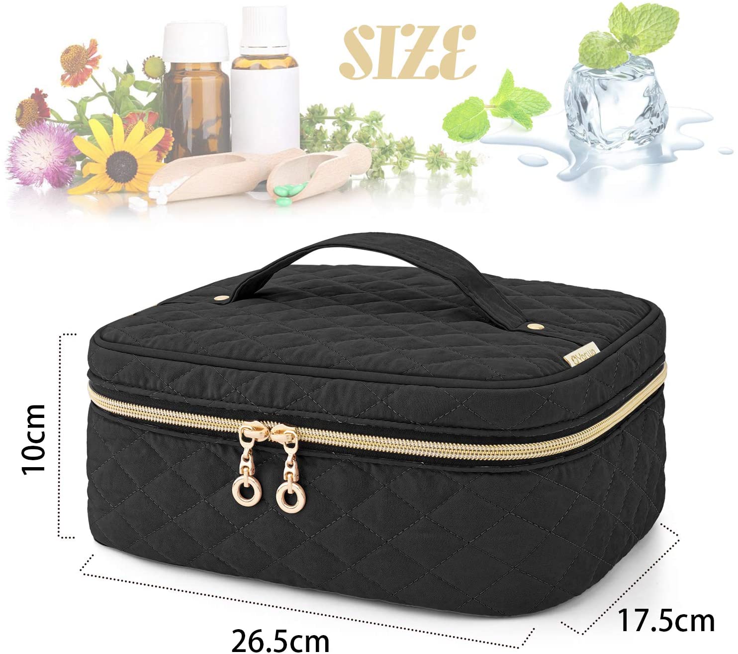 Taška na esenciálne oleje 24 x 5-30 ml čierna