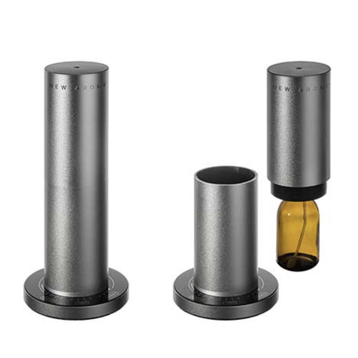 New Aroma difuzér Tower silver + 200 ml Light Citrus – dezinfekčný aroma olej
