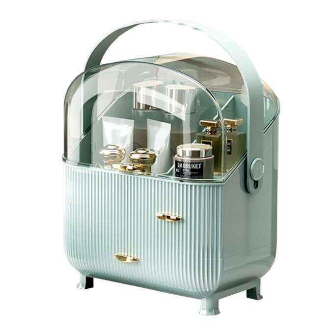 Organizér na šperky a kozmetiku svetlozelený