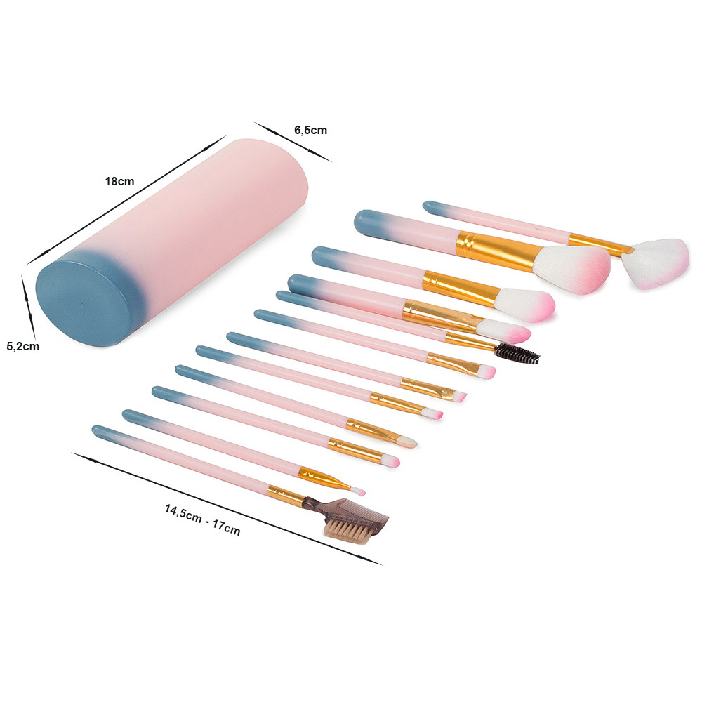 Profesionálna sada štetcov na make up 12-dielna ZDRAVKO