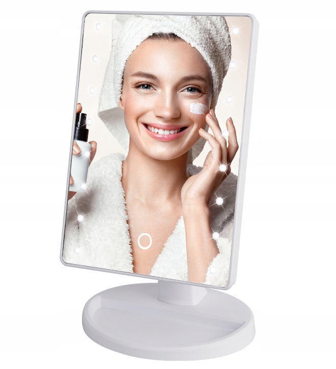 Verk 16 LED kozmetické zrkadlo biele