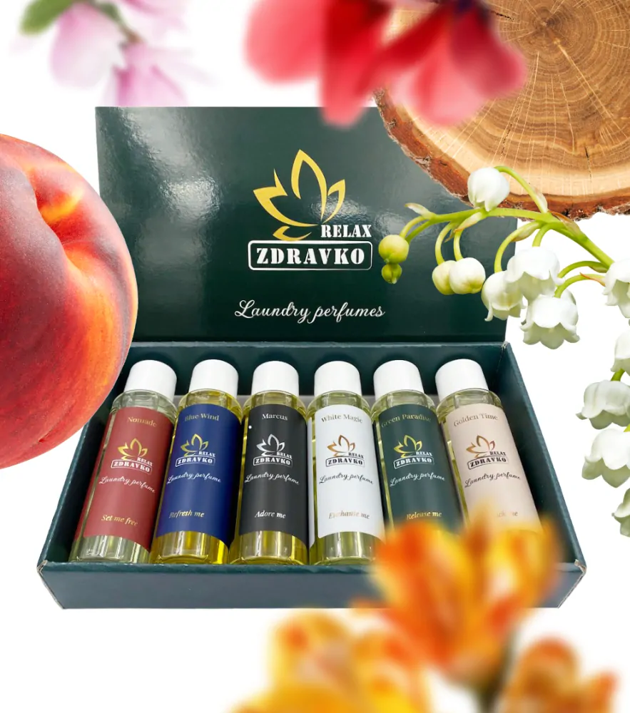 Zdravko Relax - parfémy na pranie 6x100 ml darčekové balenie