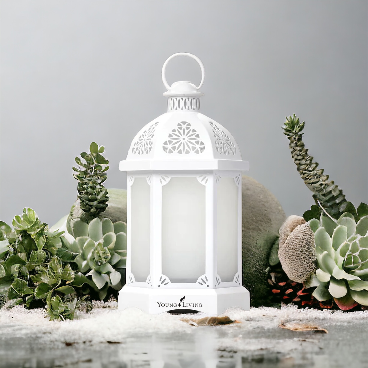 Young Living aróma difúzer Lucerna biely + lavender a peppermint 2x5ml