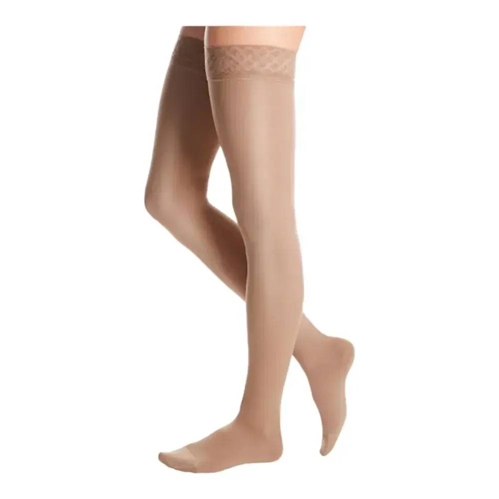 MAXIS BRILLANT 360 DEN punčochy stehenné s krajkou, uzavretá špica