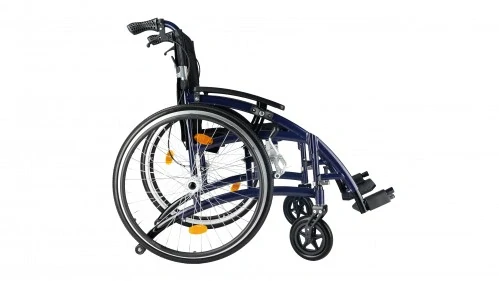 Timago ľahký invalidný vozík EXCLUSIVE-TIM LIGHT, šírka 46cm, modrý, pevné kolesá