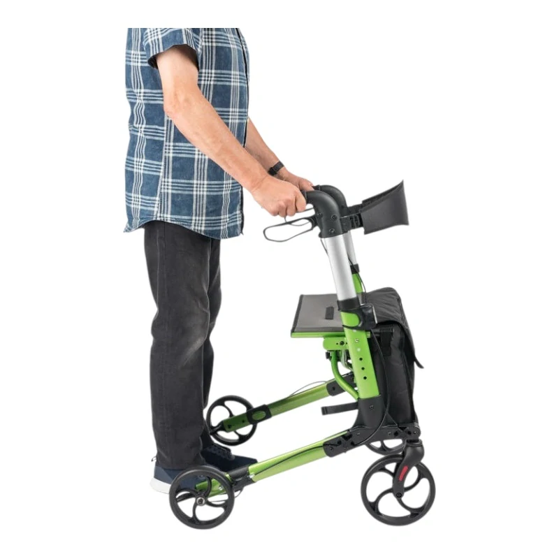 Chodítko štvorkolesové skladacie YOLA RA883 zelené