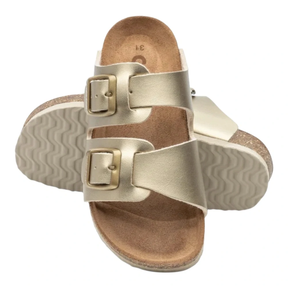 Detské ortopedické sandále č.35 Corkstyle LORA GOLD