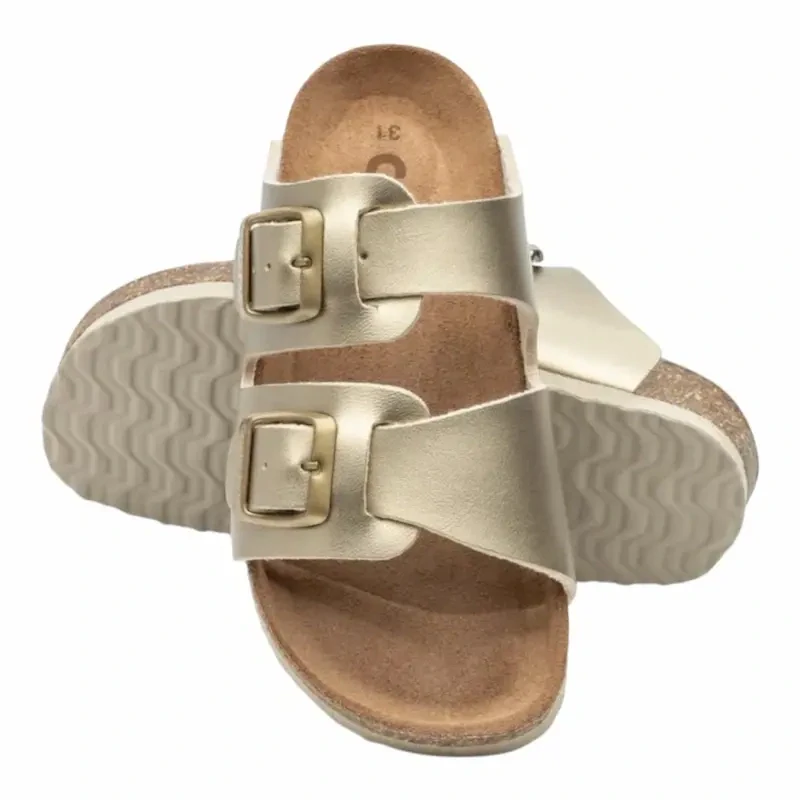 Detské ortopedické sandále č.35 Corkstyle LORA GOLD