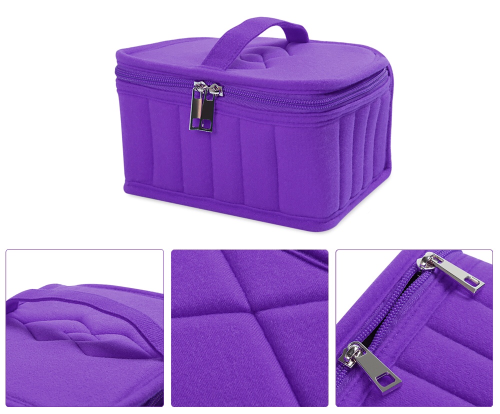 Taška na esenciálne oleje 30 x 15 ml  fialová