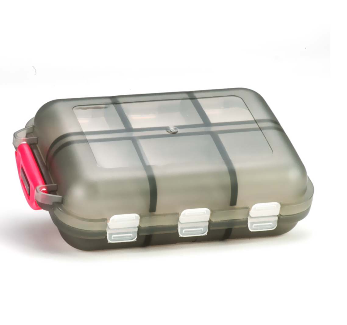 Dávkovač liekov týždenný 12 dielny cestovný sivý