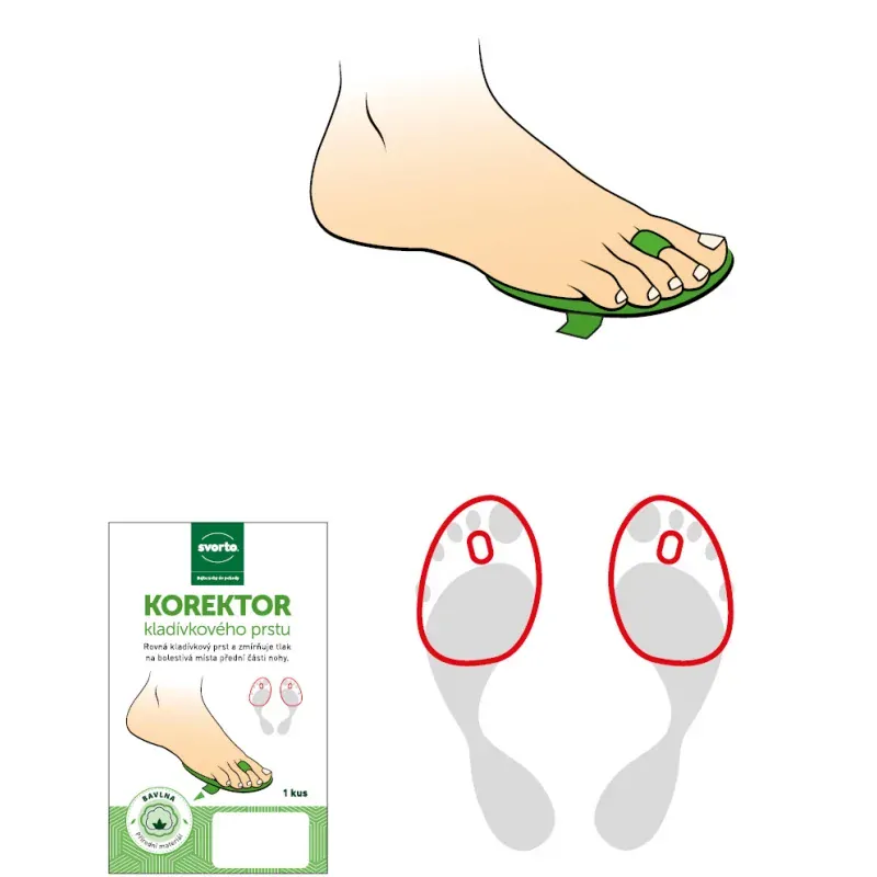 Svorto korektor kladivkového prsta
