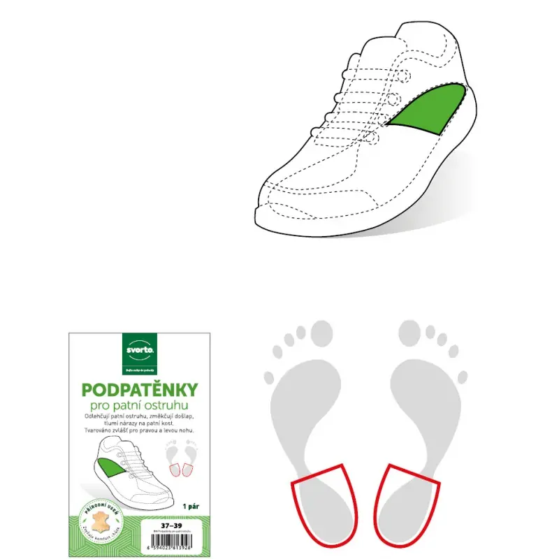 Svorto podpätenky pre pätnú ostrohu