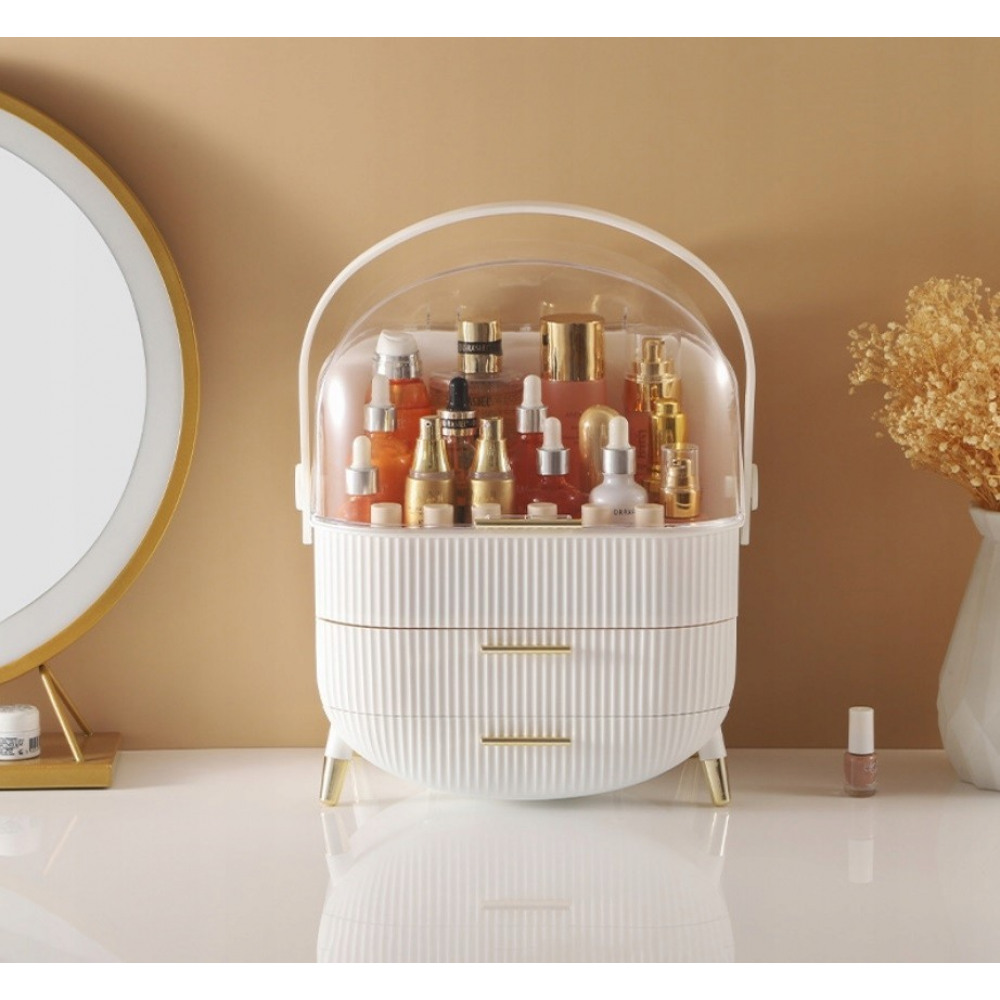 Organizér na šperky a kozmetiku biely