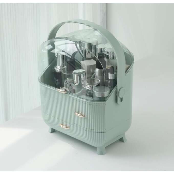 Organizér na šperky a kozmetiku svetlozelený