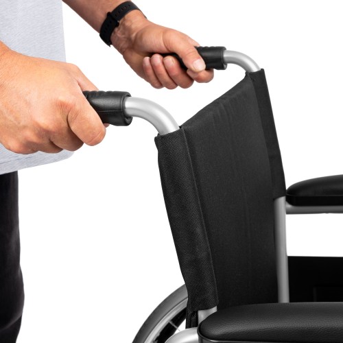 Invalidný vozík BASIC H011 – oceľový, 43 cm