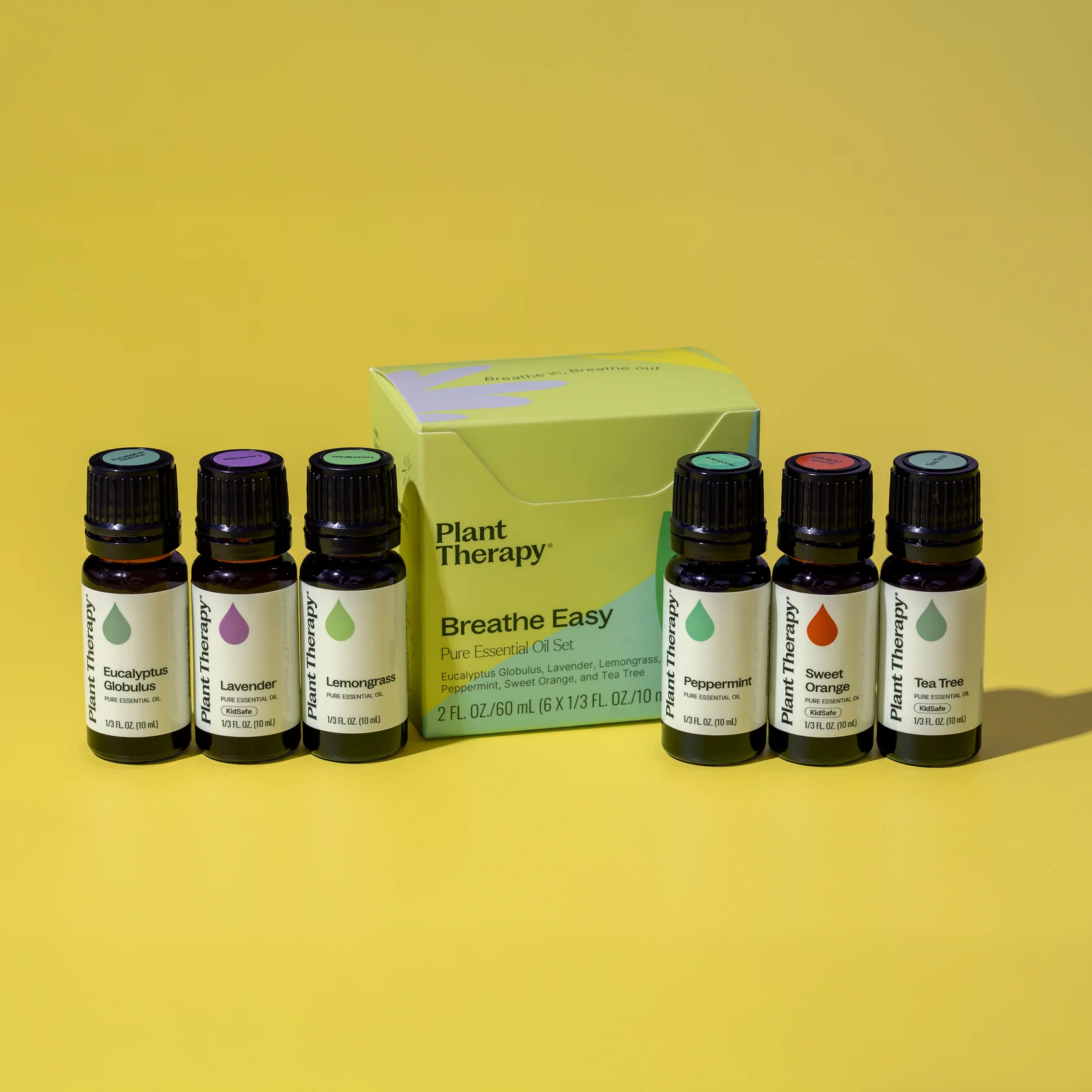 Plant Therapy Breathe Easy set esenciálnych olejov pre ľahké dýchanie 6x10ml