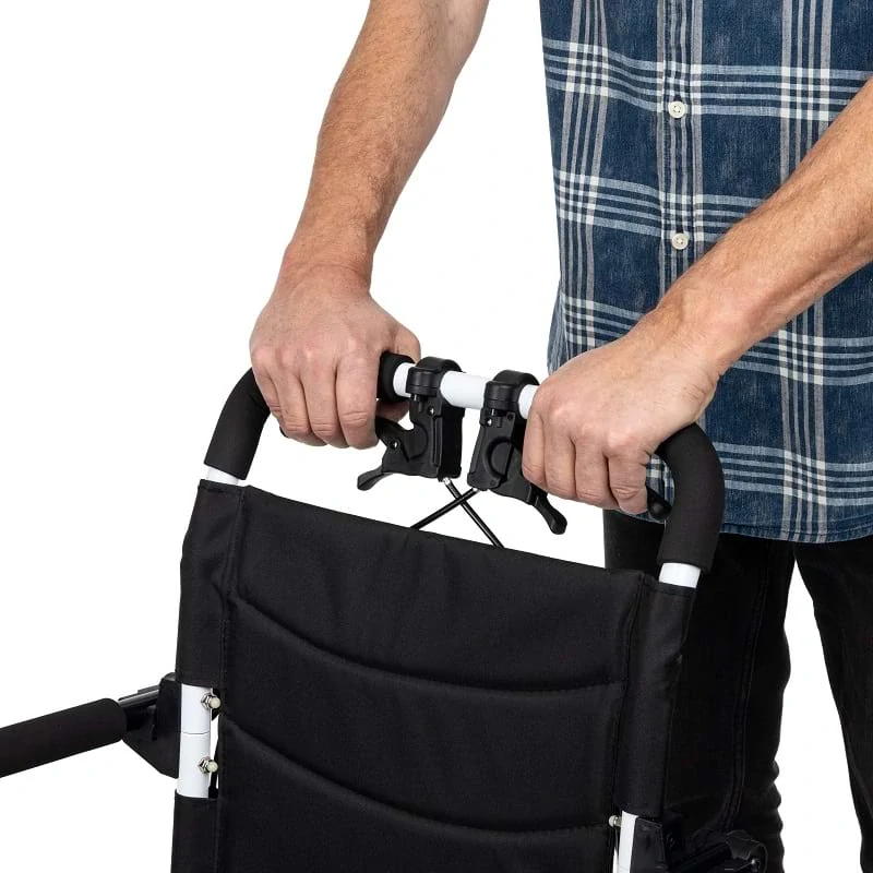 Timago transportný invalidný vozík MOBIL-TIM, čierno-biely