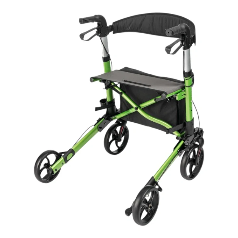 Chodítko štvorkolesové skladacie YOLA RA883 zelené