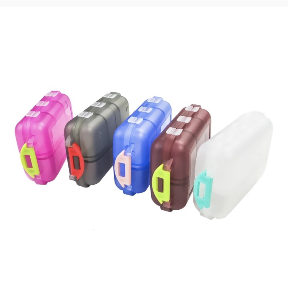 Dávkovač liekov týždenný 12 dielny cestovný ružový