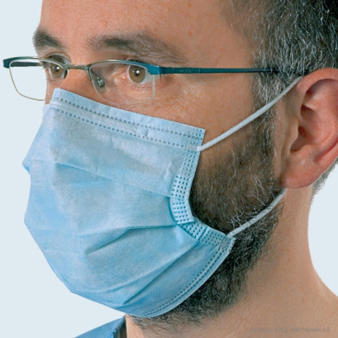 Hartmann foliodress Chirurgické rúško na tvár s gumičkou 50 ks