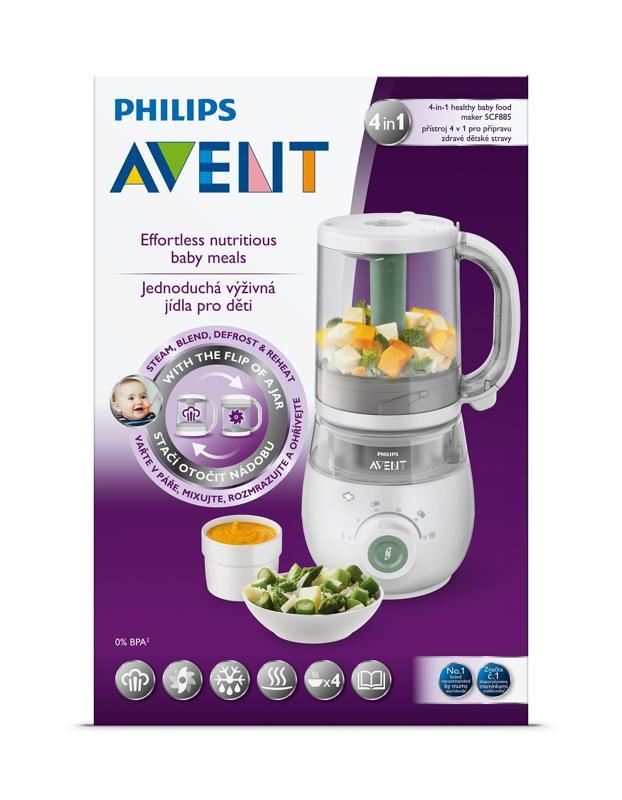 Philips AVENT Parný mixér 4v1 SCF885