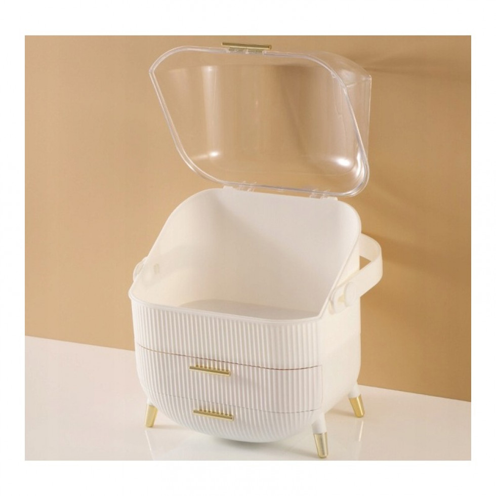 Organizér na šperky a kozmetiku biely