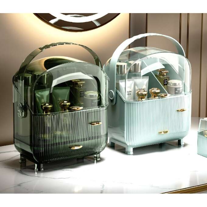 Organizér na šperky a kozmetiku svetlozelený