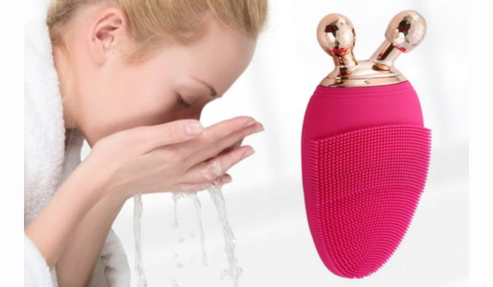 Verk Sonická kefka na tvár 2v1 + 3D guľôčkový masážny prístroj