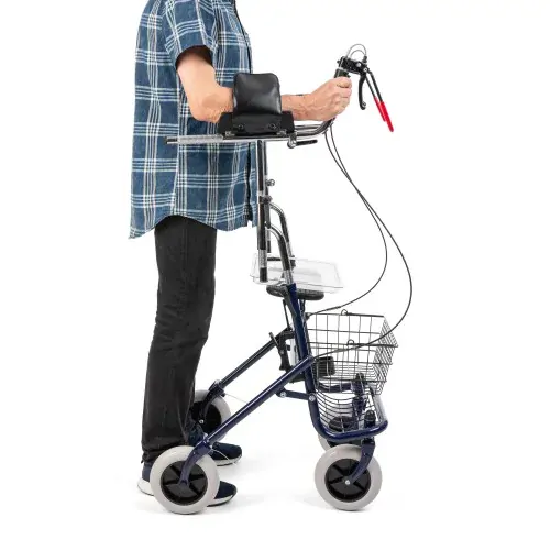 Chodítko štvorkolesové s predĺženými lakťovými opierkami RS8811