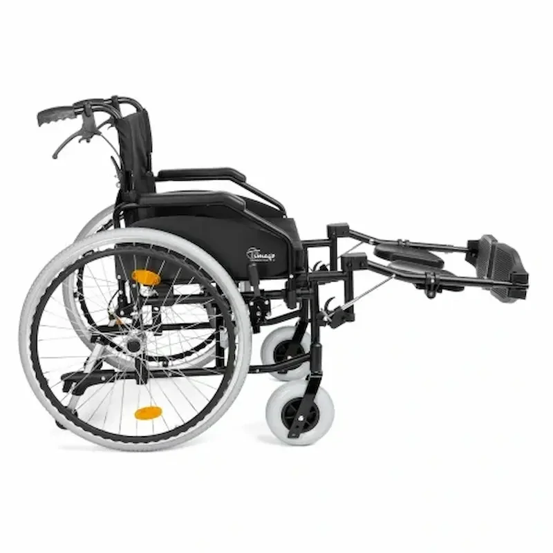 Timago EVERYDAY-TIM T101 odľahčený invalidný vozík šírka 48cm, čierny, pevné kolesá