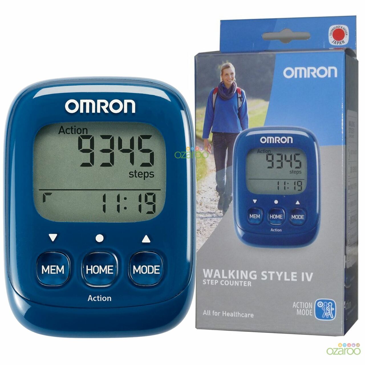 Krokomer Omron Walking style IV modrý