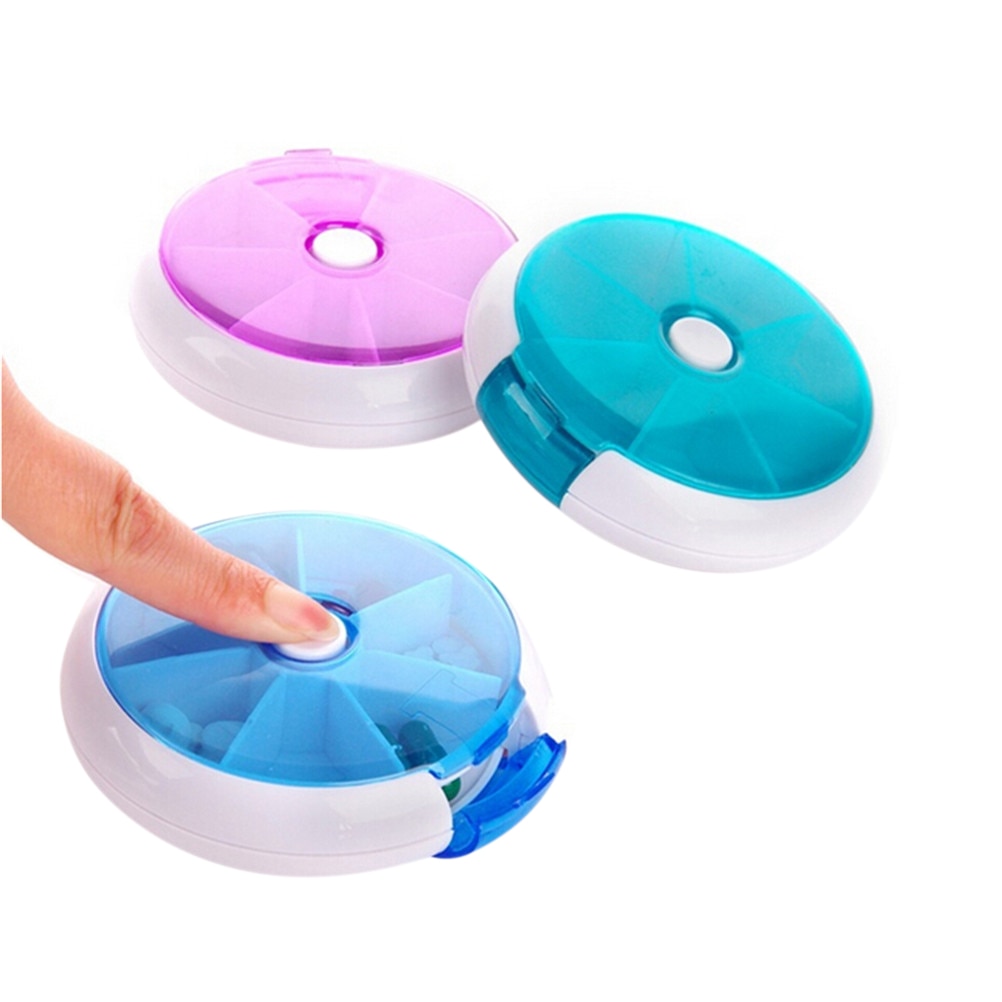 Dávkovač liekov týždenný 7 dielny otočný