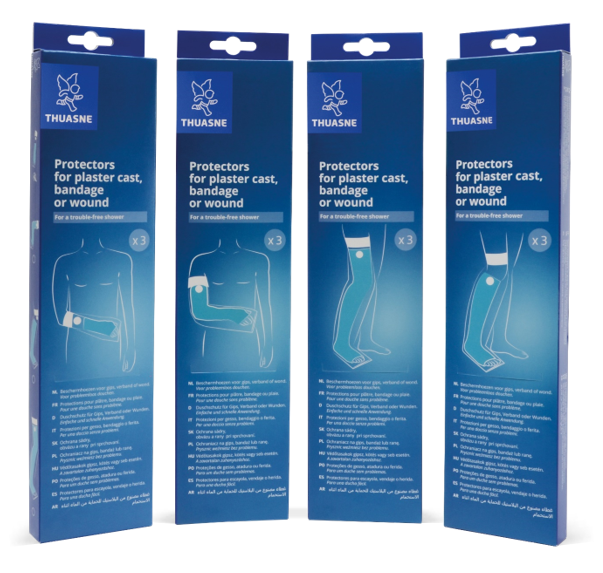 THUASNE Sprchovací návlek na hornú končatinu 3 ks