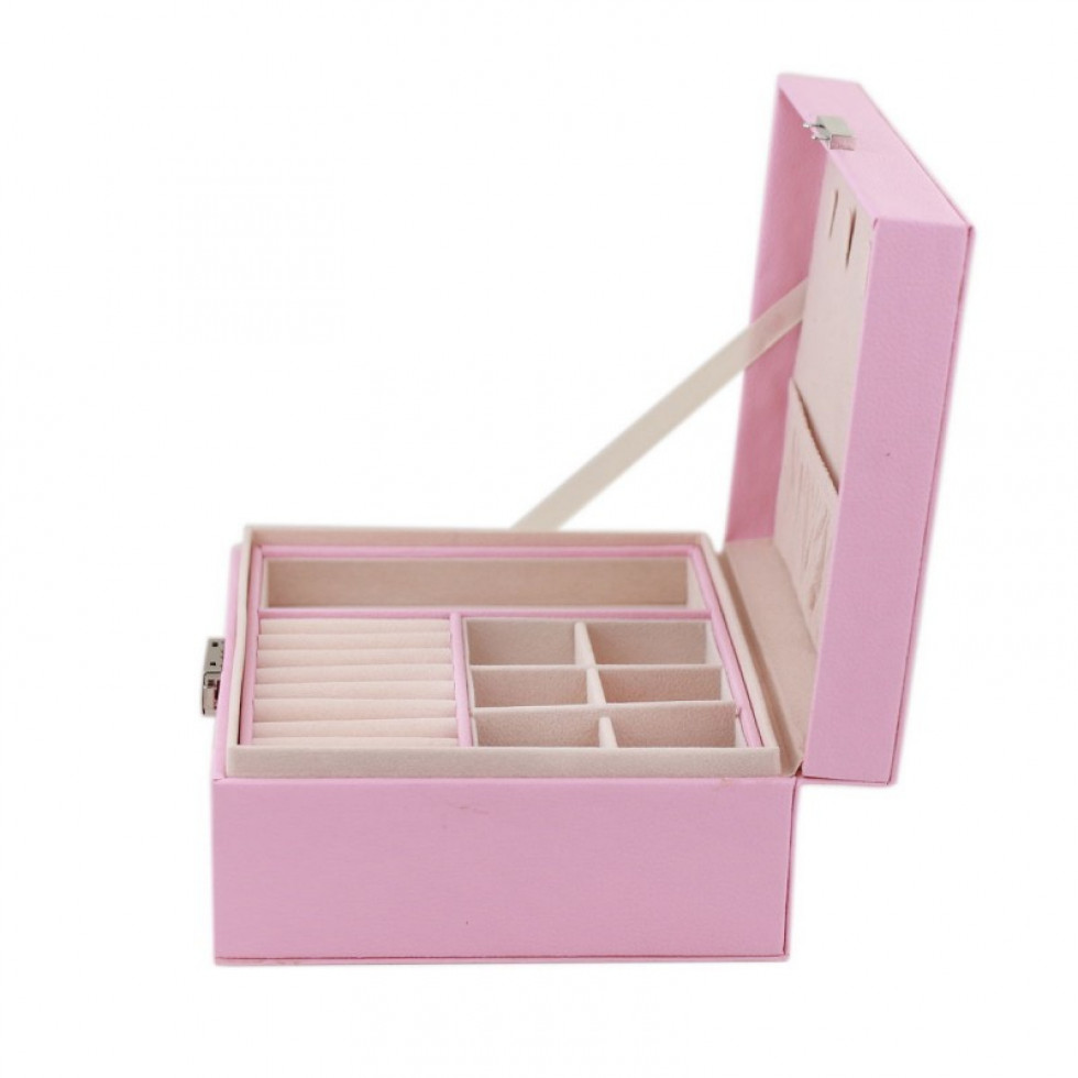 Šperkovnica kufrík ružová